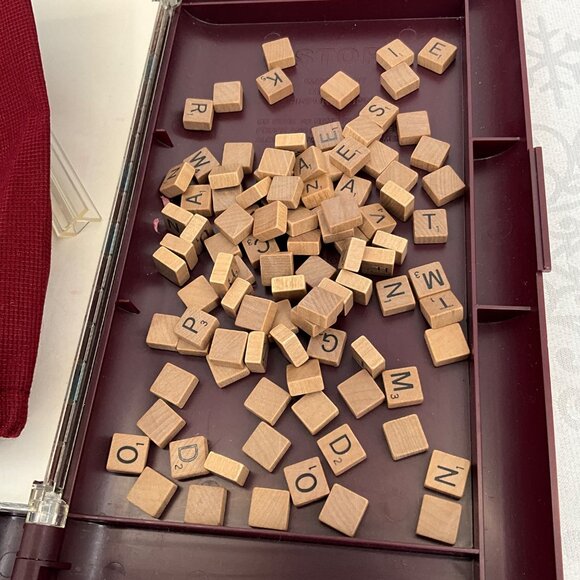 Scrabble Deluxe Travel Edition Crossword Game - Picture 5 of 5